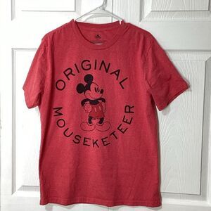 Disney Graphic Tee Original Mouseketeer Mickey T-Shirt Red L Men's